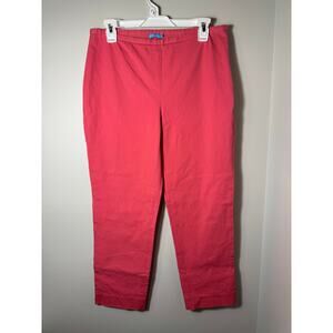 J. McLaughlin Coral Pink Side Zip Pants Size 8